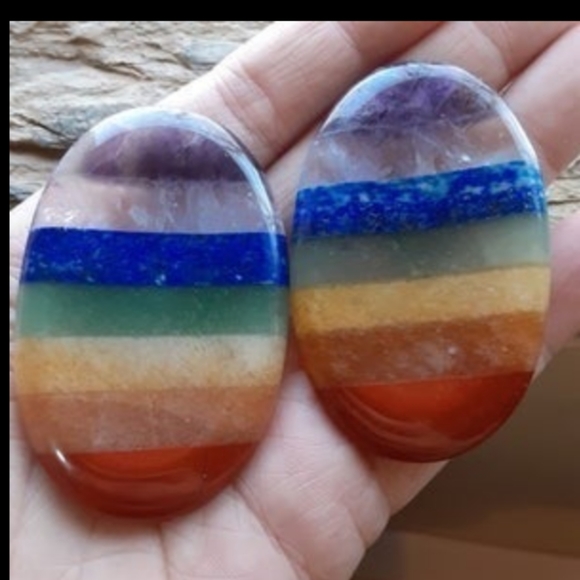Other - 7 Chakra Worry Stone Crystal Gemstone